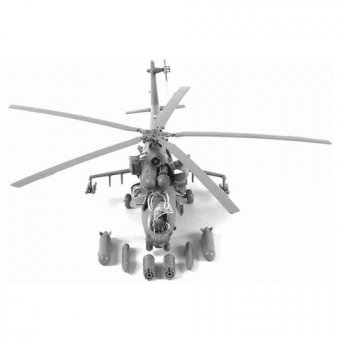 Модель для склеивания вертолет Ударный советский Ми-24В/ВП "Крокодил", масштаб 1:72, Звезда, 7293