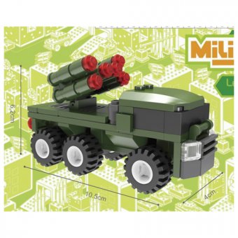 Конструктор пластиковый ПВО М "Военные маневры", 110 деталей, SuperBIock, GI-6287