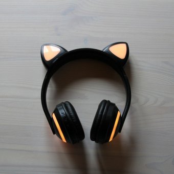 Светящиеся наушники "Ушки кошки" с подсветкой и Bluetooth