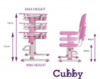 Комплект растущая парта и стул-трансформер Lupin WP Cubby