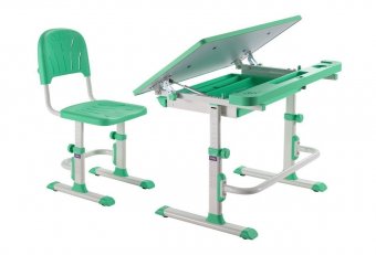 Комплект парта и стул трансформеры Disa Green Cubby
