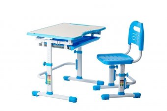 Комплект растущая парта и стул-трансформер Vivo Blue Fundesk