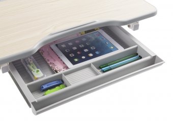 Комплект растущие детские парта и стул Sorriso Grey Fundesk