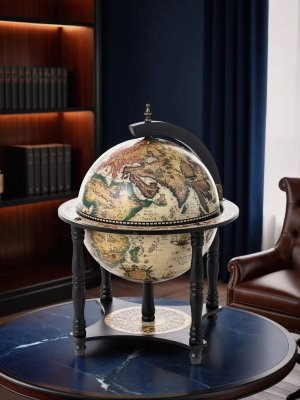 Настольный глобус бар на ножках JUFENG JG33006WB, d=33 см