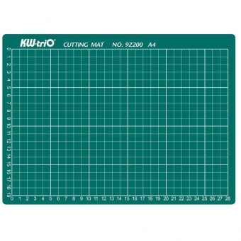 Коврик для резки KW-Trio A4, 30*22см, толщина 3мм, разметочная сетка