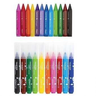 Набор для творчества MAPED "Color'Peps Jumbo", 10 фломастеров, 12 утолщенных восковых мелков, раскраска, пласт