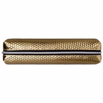 Пенал-косметичка BRAUBERG, глянцевый, мягкий, Celebrity Gold, 21х5х6 см, 228992