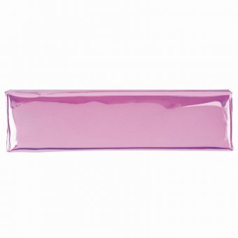 Пенал-косметичка ЮНЛАНДИЯ, мягкий, полупрозрачный "Glossy", розовый, 20х5х6 см, 228984