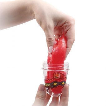 Слайм (лизун) "Slime Ninja", аромат клубники, 130 г, ВОЛШЕБНЫЙ МИР, S130-17