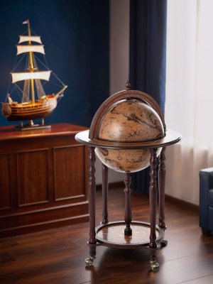 Напольный глобус бар JUFENG MG36003RN, d=36 см