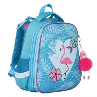 Ранец эргономичный для девочек BRAUBERG PREMIUM "Flamingo" 228785