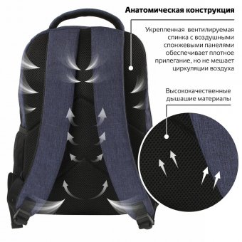 Рюкзак молодежный универсальный BRAUBERG "DALLAS" 228866