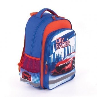 Рюкзак для учеников начальной школы ПИФАГОР SCHOOL "CITY RACER" 228819