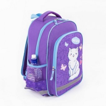 Рюкзак для учениц начальной школы ПИФАГОР SCHOOL "WHITE CAT" 228825