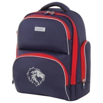 Рюкзак на легком каркасе для средних классов BRAUBERG CLASSIC "Lion" 228829