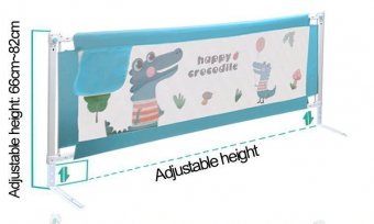 Защитный бортик для детской кроватки "Happy Crocodile", 150 см