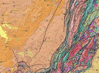 Геологическая карта России и прилегающих акваторий 150*250 см
