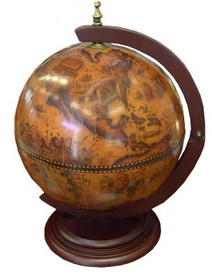 Глобус-бар настольный d=33, арт. 1958
