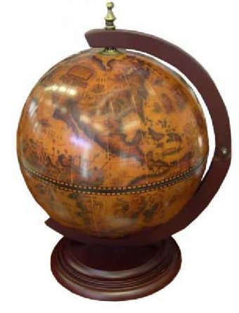 Глобус-бар настольный d=33, арт. 1958