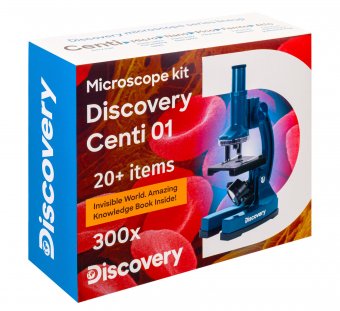 Микроскоп Discovery Centi 01 с книгой, увеличение 100-300х
