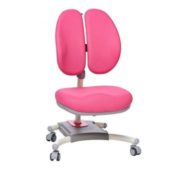 Детское компьютерное кресло с двойной спинкой Rifforma-32, розовое