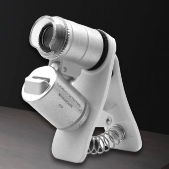 Микроскоп ANYSMART с креплением для смартфона, подсветка 2 LED, увеличение 60x
