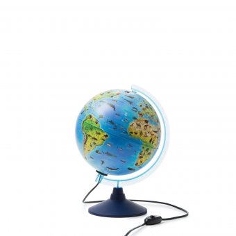 Интерактивный зоогеографический глобус с очками VR d=25 см Globusoff, 2 штуки