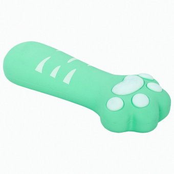 Пенал-косметичка ЮНЛАНДИЯ на молнии, силикон, "Paw Mint", мятный, 20х7 см, 270056