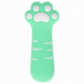Пенал-косметичка ЮНЛАНДИЯ на молнии, силикон, "Paw Mint", мятный, 20х7 см, 270056