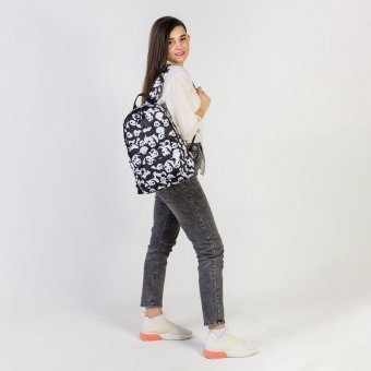 Рюкзак BRAUBERG POSITIVE универсальный, потайной карман, "Pandas", 42х28х14 см, 270781