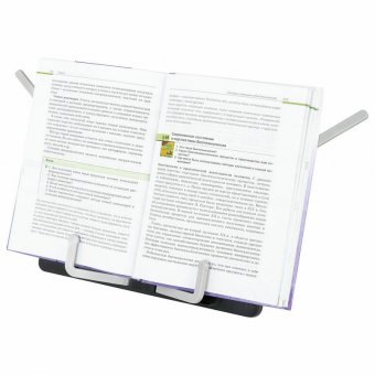 Подставка для книг и учебников BRAUBERG Black, регулируемый угол наклона, прочный ABS-пластик, 238062