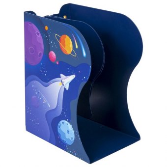 Подставка-держатель для книг и учебников BRAUBERG KIDS "Adventure" раздвижная, металлическая, 238065