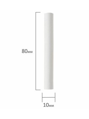 Мел белый BRAUBERG "АКАДЕМИЯ" (АЛГЕМ), КОМПЛЕКТ 100 штук, круглый, мягкий, 271146