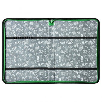 Папка для труда на молнии BRAUBERG А4 с ручкой, 1 отделение, органайзер, "Colorful lion", 270993