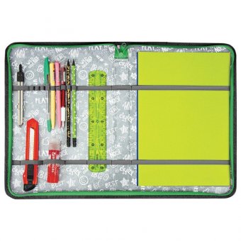 Папка для труда на молнии BRAUBERG А4 с ручкой, 1 отделение, органайзер, "Colorful lion", 270993