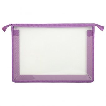 Папка для тетрадей ЮНЛАНДИЯ А4, 1 отделение, картон/пластик, блестки, на молнии, "Happy time", 270860