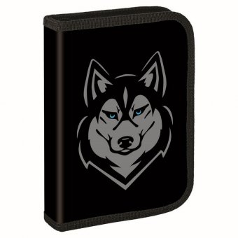 Пенал BRAUBERG, 1 отделение, полиэстер, 21х14 см, "Husky", 271532
