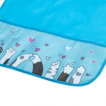 Фартук с нарукавниками BRAUBERG, 45x54 см, 3 кармана, "Paws", 271049