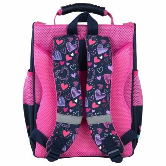 Ранец ПИФАГОР BASIC, 1 отделение, 3 кармана, эргономичная спинка, "Lovely bunny", 35х28х18 см, 271371