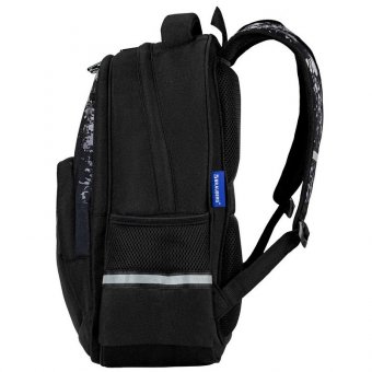 Рюкзак BRAUBERG SOFT, 2 отделения, 3 кармана, "Don't be afraid", СВЕТЯЩИЙСЯ, 40х31х15 см, 271364