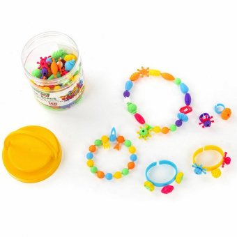 Конструктор POP-BEADS для творчества, игр и создания украшений, 150 бусин, основы для браслетов, колец, BRAUBE