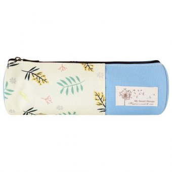 Пенал-тубус BRAUBERG, 1 отделение, полиэстер, "Dream", голубой, 20х7 см, 270266