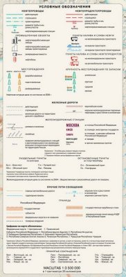 Карта России и сопредельных государств. Пути транспортировки нефти и нефтепродуктов 200х120 см