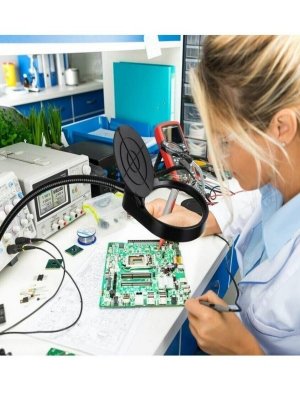 Лупа - лампа на струбцине 38 LED 10х -100 мм ANYSMART 227141