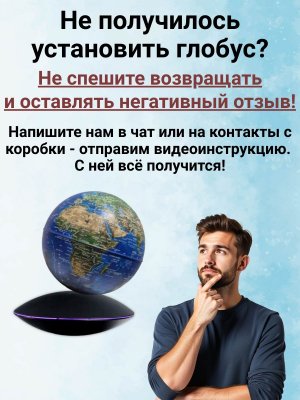 Левитирующий глобус Физика D=15 см 