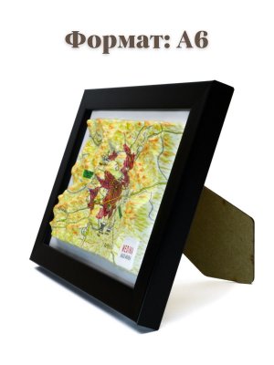 Рельефная карта Медины в рамке 10 х 15 см, сувенирная