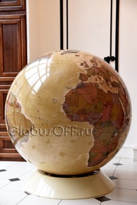 Глобус политический в стиле ретро d=130 см на пластиковой подставке, английский язык