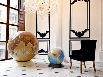 Глобус политический в стиле ретро d=130 см на пластиковой подставке, английский язык