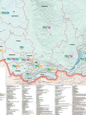 Карта промышленности России 175 х 120 см GlobusOff