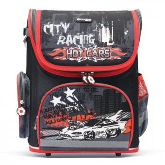 Ранец жесткокаркасный для мальчиков "Hot cars" BRAUBERG 223640